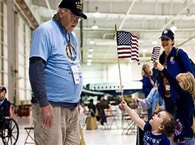 Child Holding Flag Child Holding Flag