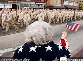 Woman Waving Flag Woman Waving Flag