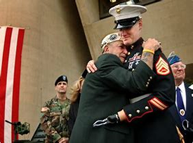 An old and a new Marine