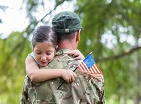 A Veteran with his little girl