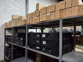 Section 6 of VSC & HRH's warehouse - Thy Lyons Club donates reading glasses to those in need Section 6 of VSC & HRH's warehouse - Thy Lyons Club donates reading glasses to those in need