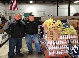 Ron Martin from the VFW donating packages to VSC & HRH Ron Martin from the VFW donating packages to VSC & HRH